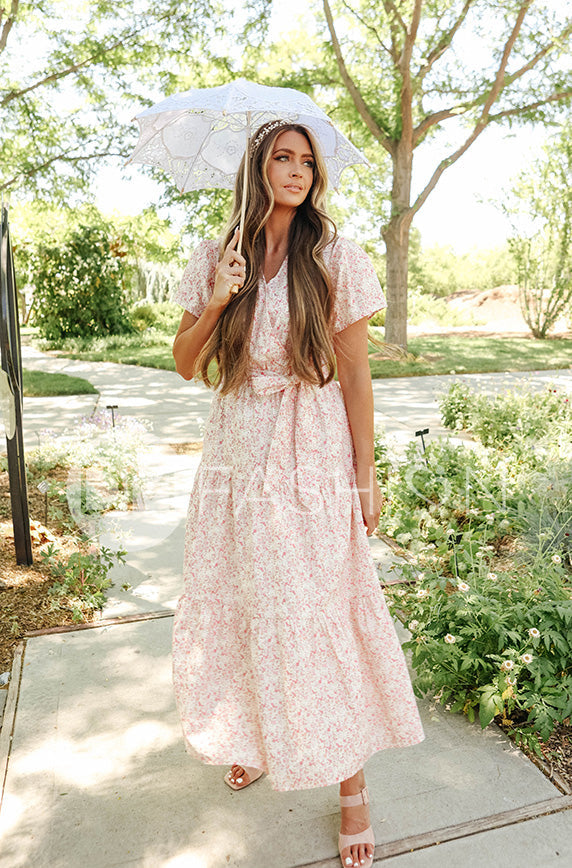 Layton Pink Floral Dress - DM Exclusive - Nursing Friendly