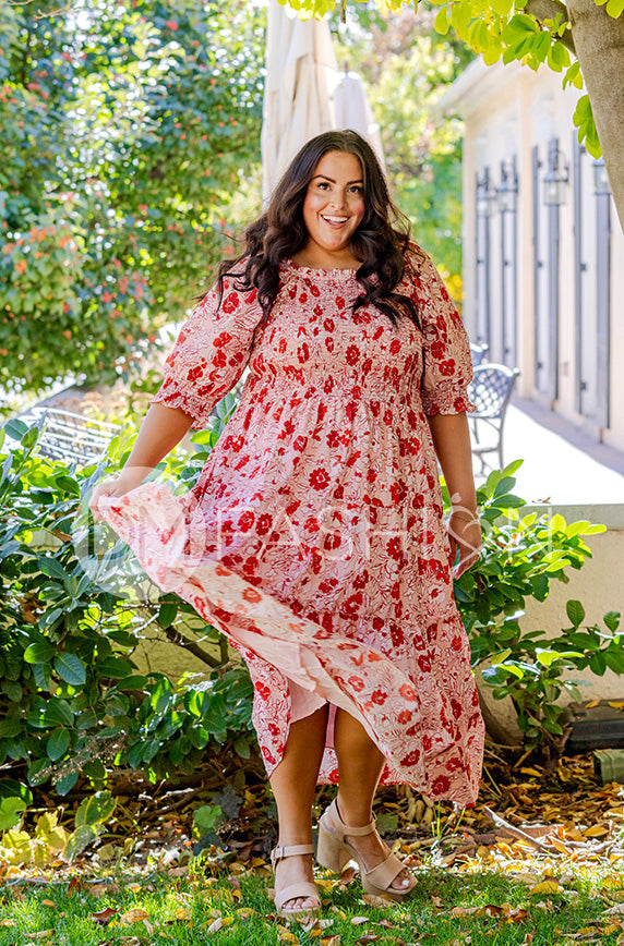 Marryn Red Poppy Dress - DM Exclusive - Maternity Friendly