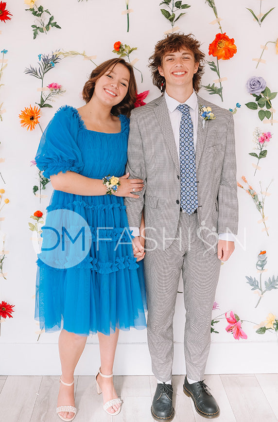 Sasha Princess Blue Dress - DM Exclusive - Maternity Friendly - FINAL SALE