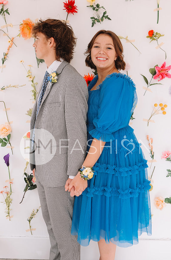 Sasha Princess Blue Dress - DM Exclusive - Maternity Friendly - FINAL SALE