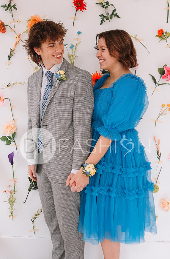 Sasha Princess Blue Dress - DM Exclusive - Maternity Friendly - FINAL SALE