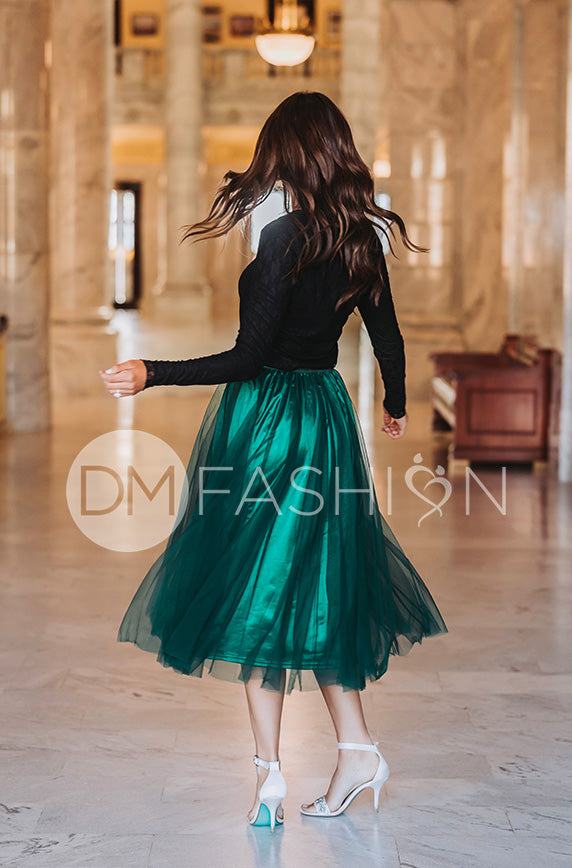 Queen For A Day Emerald Skirt - DM Exclusive