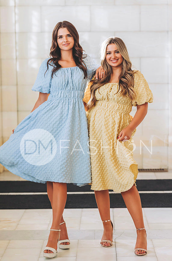 Brynn Corn Silk Texture Dress - DM Exclusive - Maternity Friendly - FINAL SALE