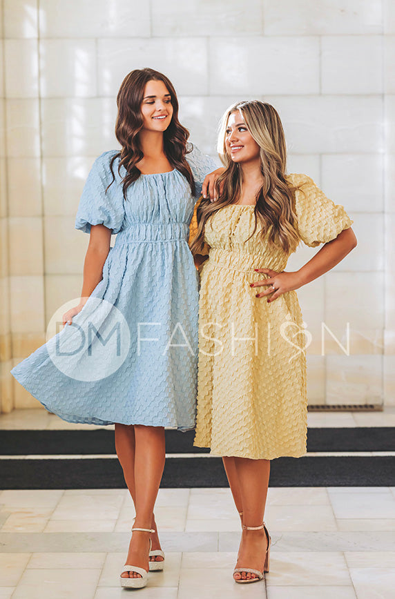 Brynn Corn Silk Texture Dress - DM Exclusive - Maternity Friendly - FINAL SALE