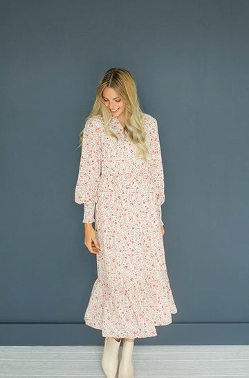 Amy Floral Bud Midi Dress - DM Exclusive - Maternity Friendly - FINAL SALE - FINAL FEW
