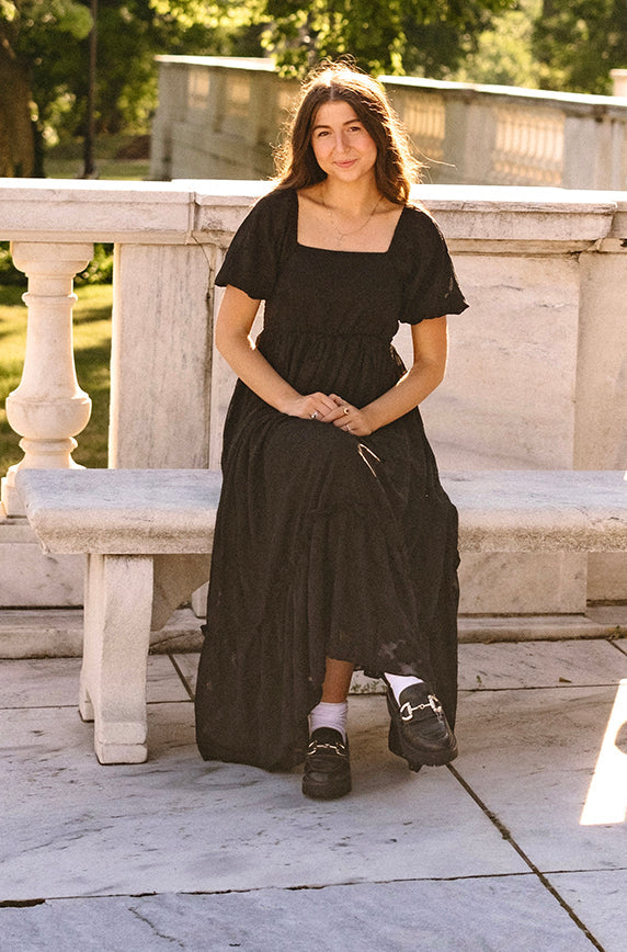 Clover Black Floral Maxi Dress - FINAL SALE