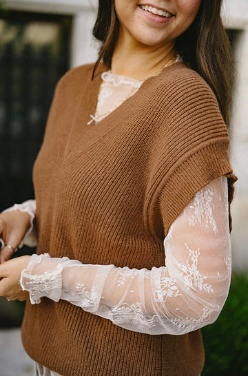 Lacey Ivory Floral Top - FINAL FEW