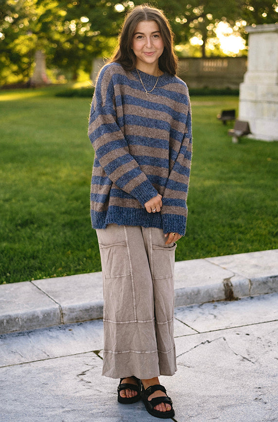 Campfire Stripe Wool Sweater - FINAL SALE