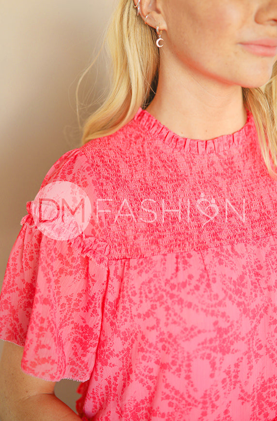 Kara Hot Pink Dress - DM Exclusive - Maternity Friendly - Restocked