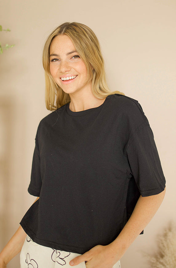 Basic Black Tee - FINAL SALE