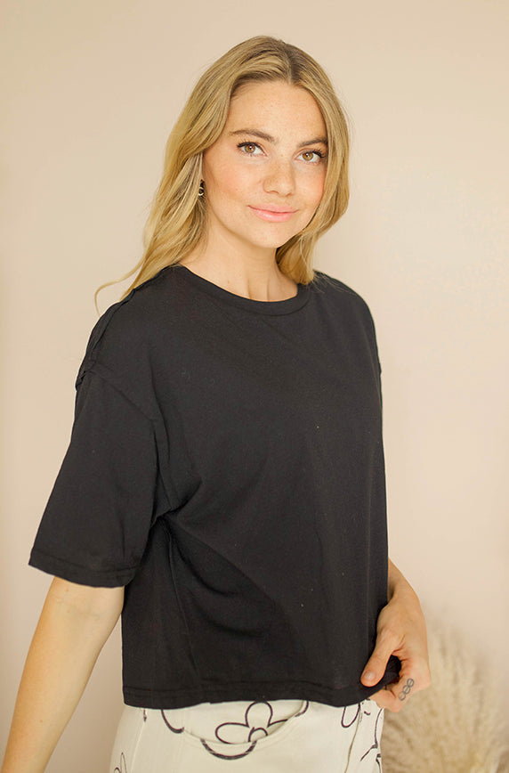 Basic Black Tee - FINAL SALE