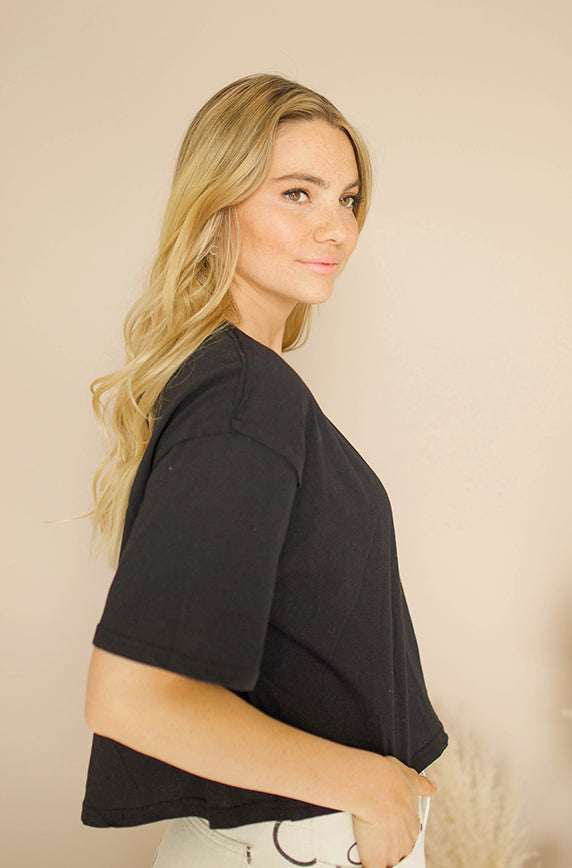 Basic Black Tee - FINAL SALE