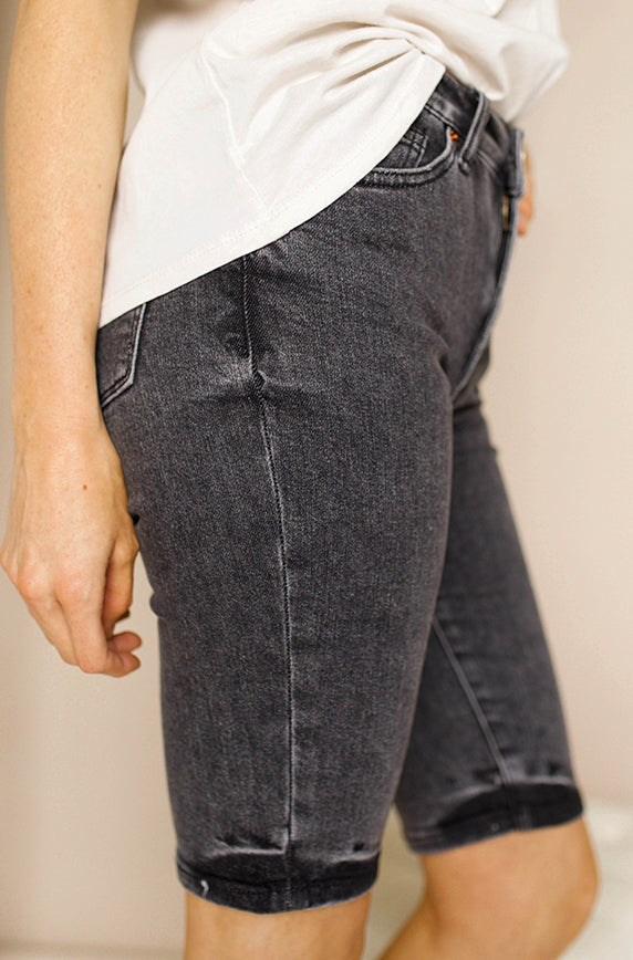 Hidden Gems Black Bermuda Shorts - FINAL SALE