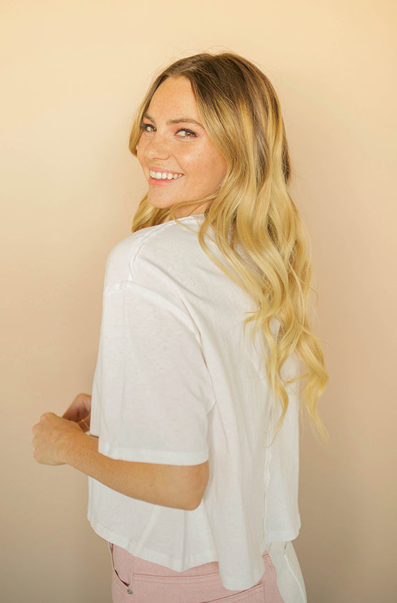 Basic Ivory Tee - FINAL SALE