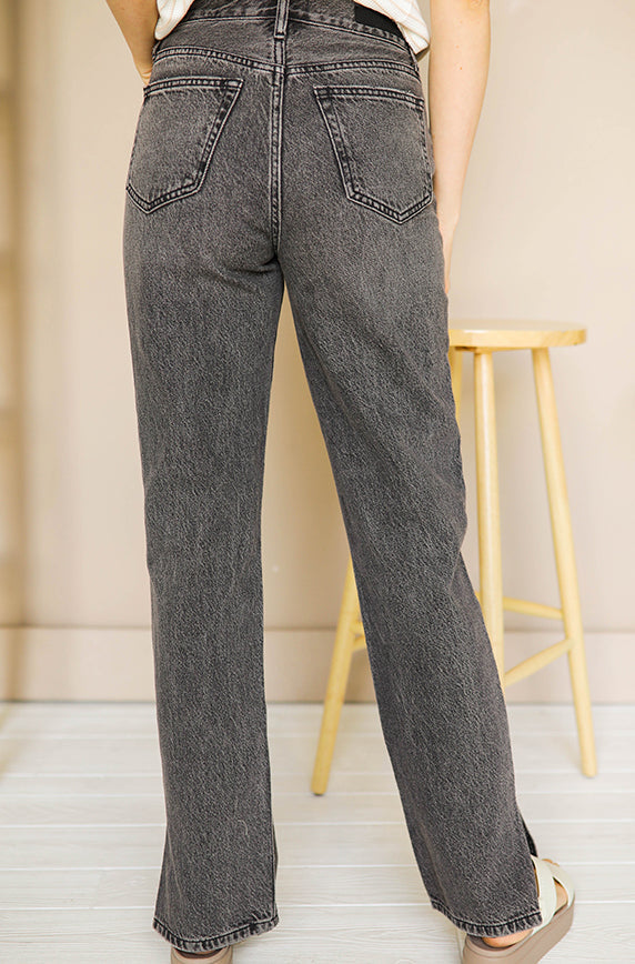 Long Gone High Rise Grey Jeans - FINAL SALE