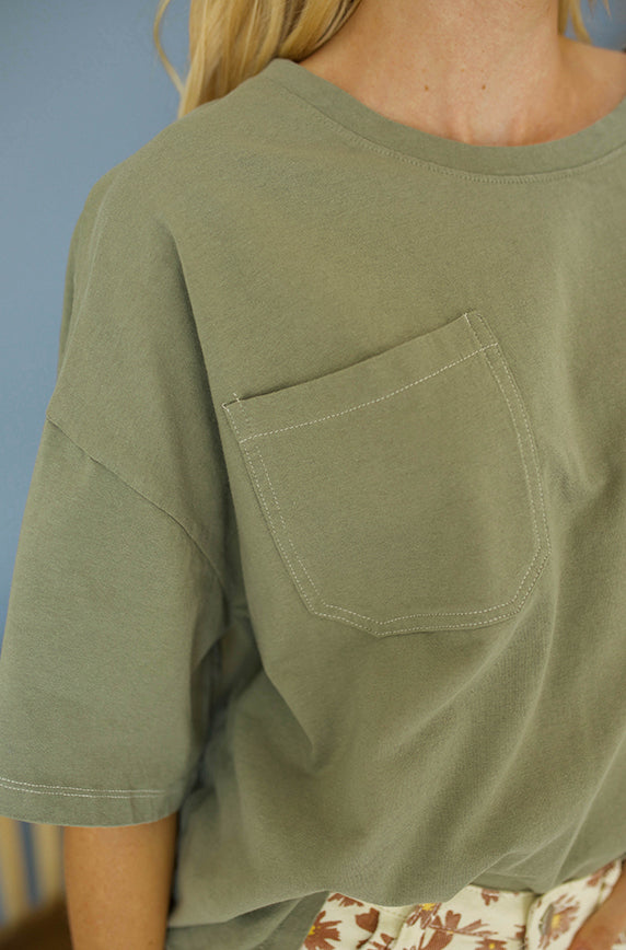 Everyday Olive Tee - FINAL SALE