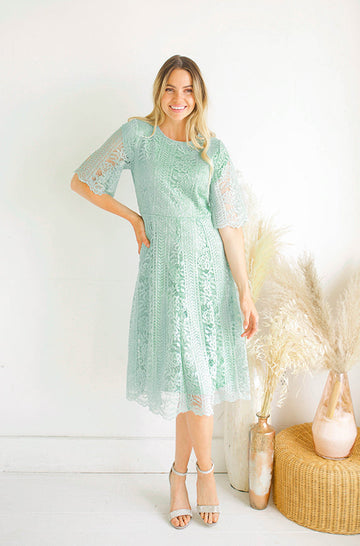 Lillian Sage Dress - DM Exclusive - FINAL SALE