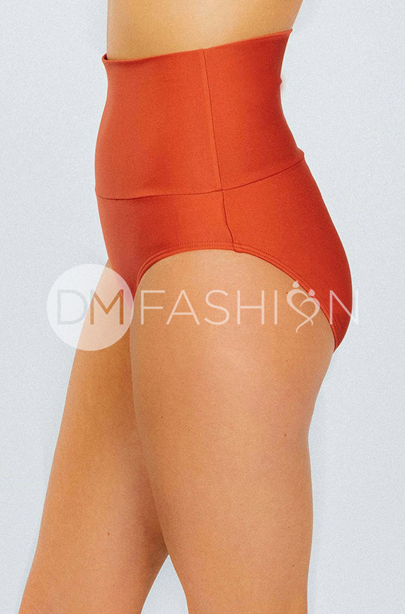 Banded Midrise Bottom - Chili Pepper