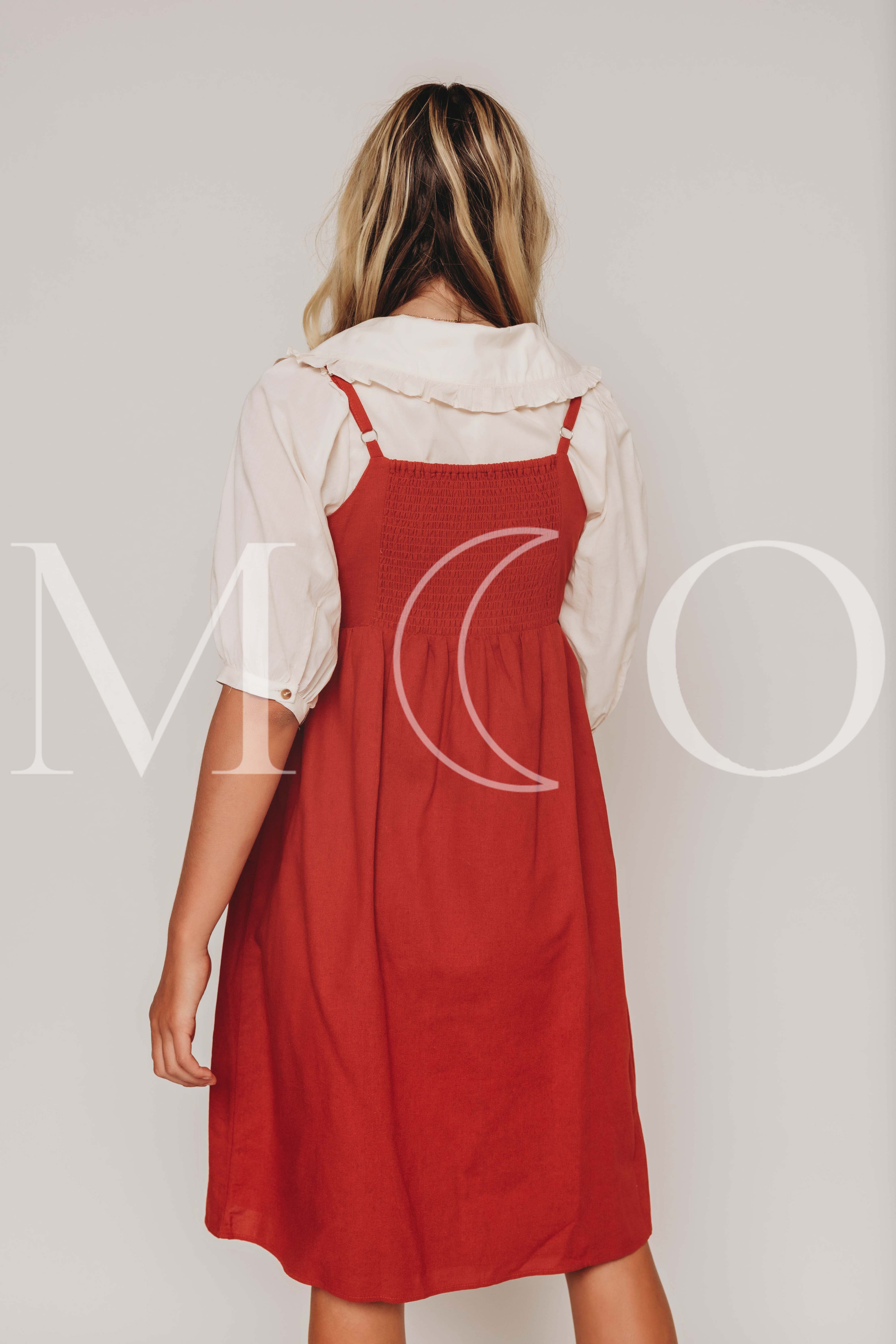 Tessa Sienna Red Jumper - MCO - Nursing and Maternity Friendly