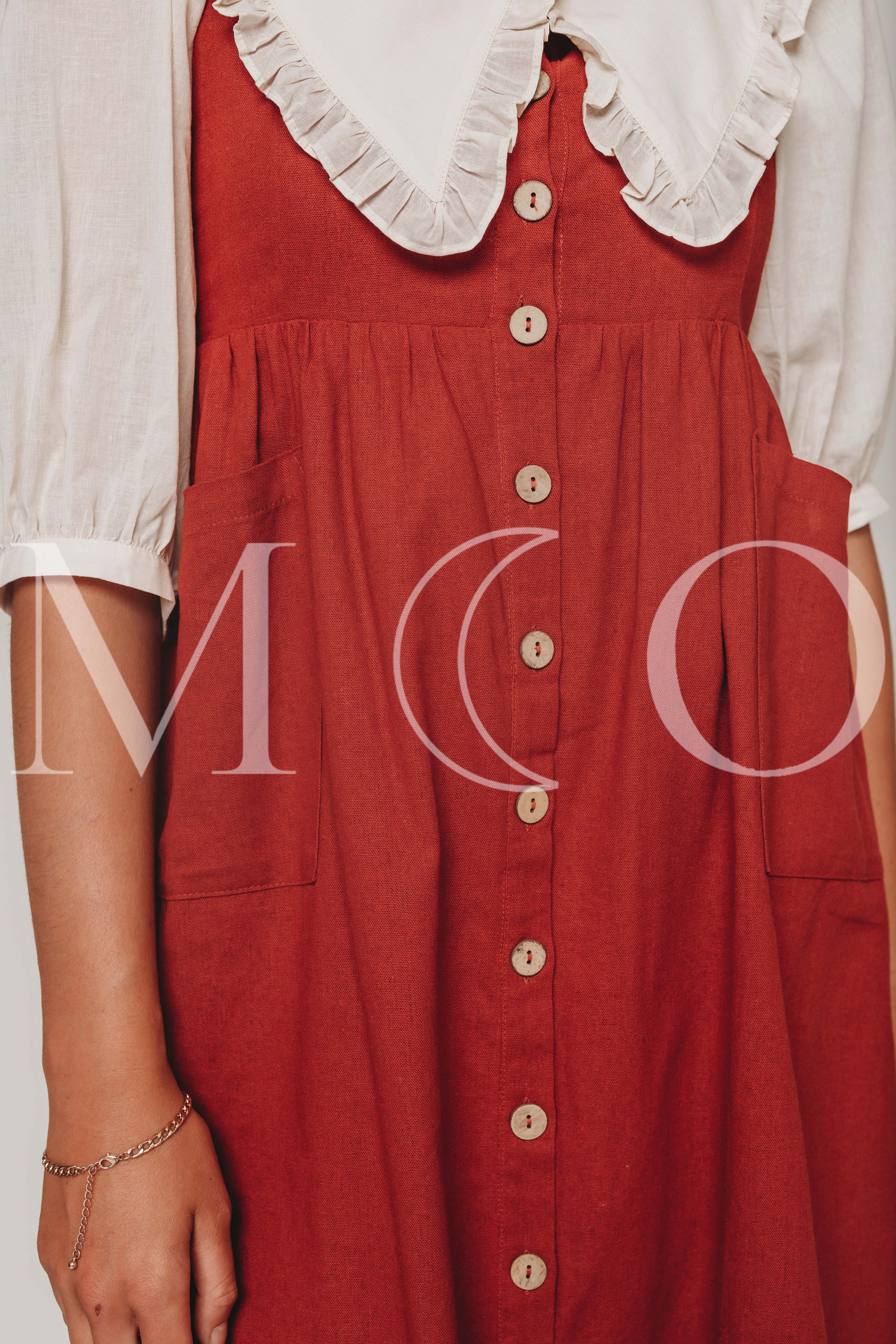Tessa Sienna Red Jumper - MCO - Nursing and Maternity Friendly