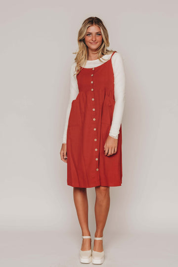 Tessa Sienna Red Jumper - MCO - Nursing and Maternity Friendly