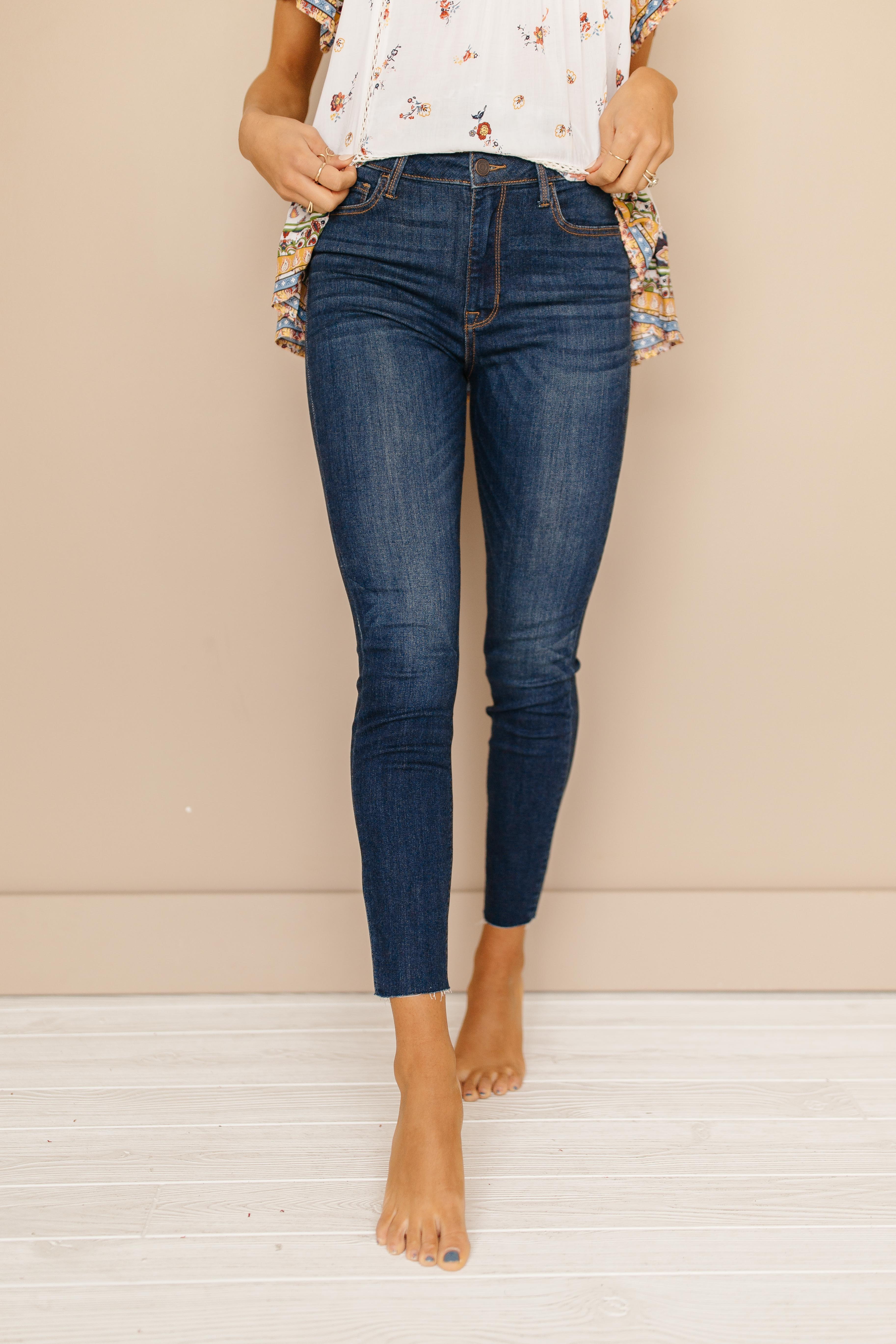 Autumn Dark Wash Skinny Jeans - FINAL FEW