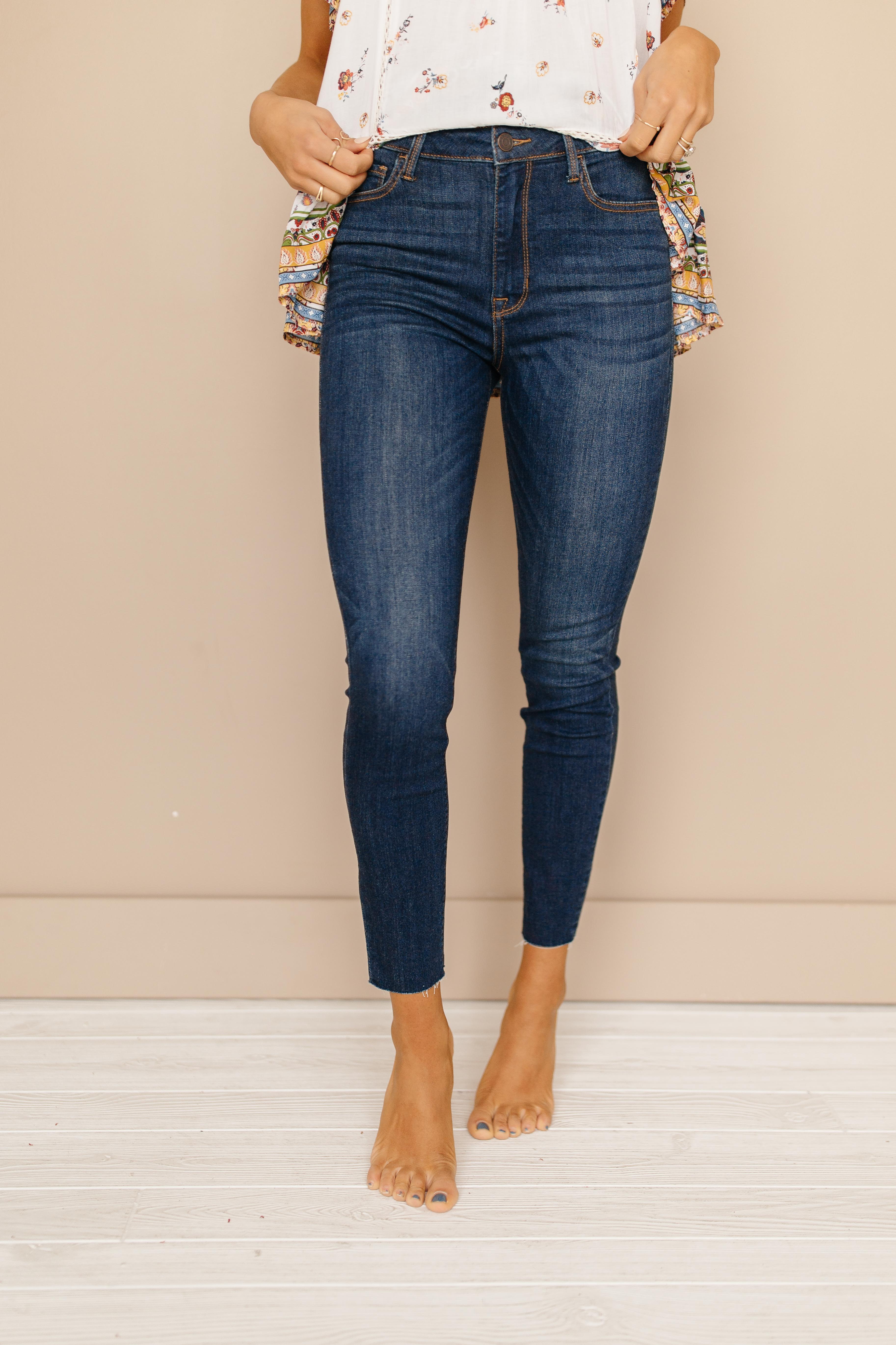 Autumn Dark Wash Skinny Jeans - FINAL FEW