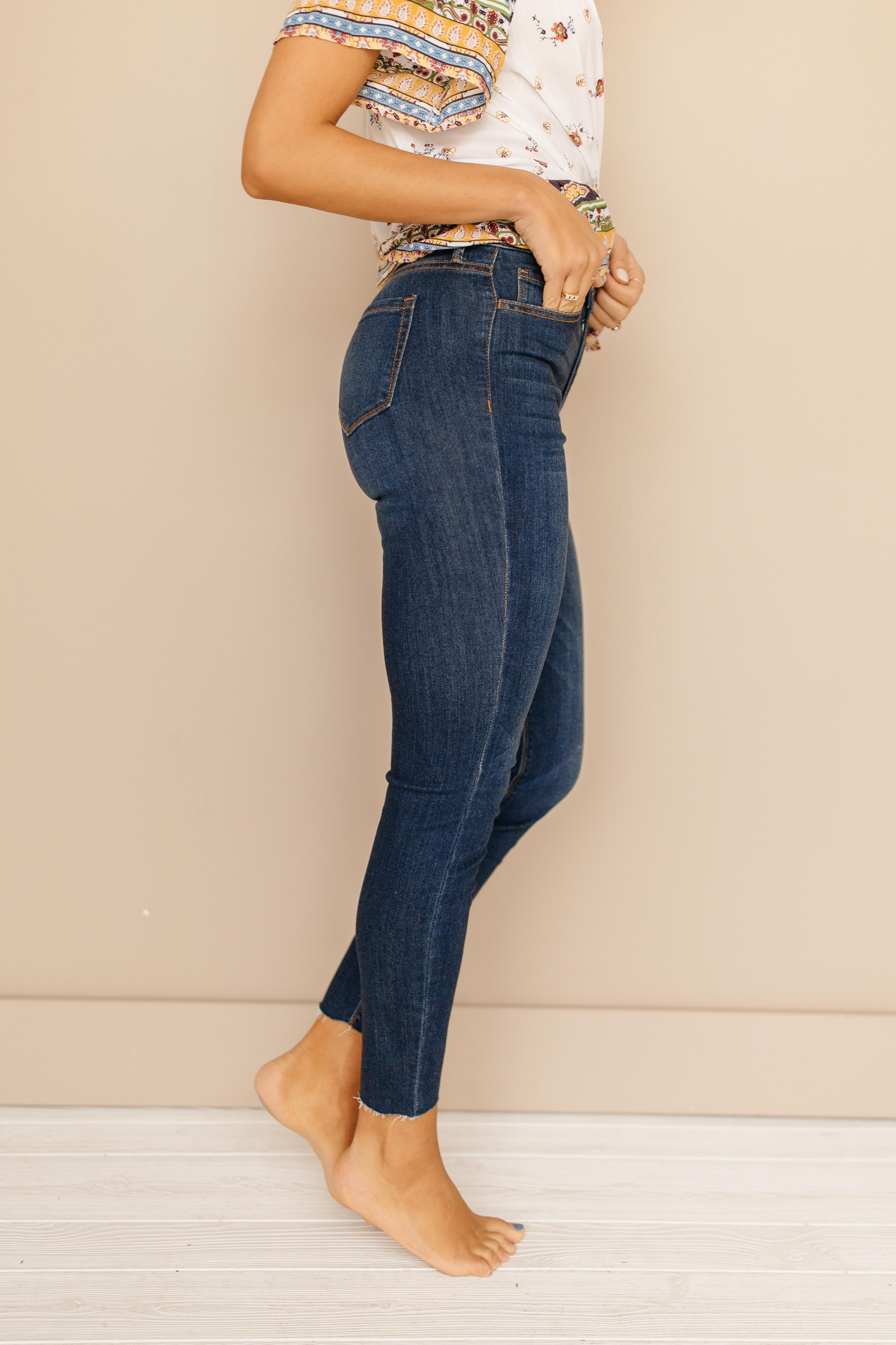 Autumn Dark Wash Skinny Jeans - FINAL FEW