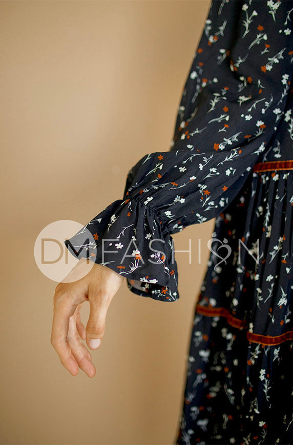 Ainsley Midnight Blossoms Dress - DM Exclusive - Maternity Friendly