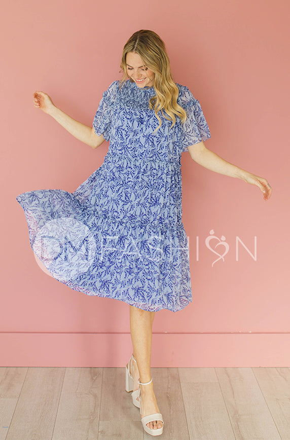 Kara Navy Dress - DM Exclusive - Maternity Friendly
