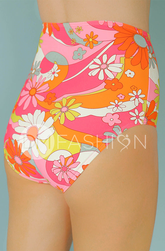 High Waist Bottom - Flower Power
