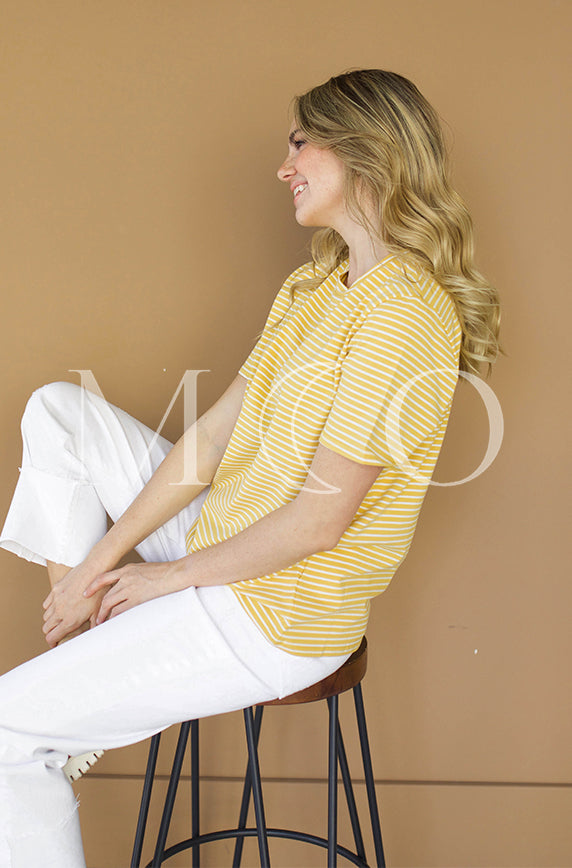 Leon Yellow Stripe - MCO- FINAL SALE