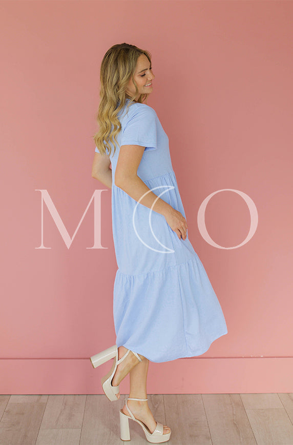 Kelsey Periwinkle Dress - MCO - Maternity Friendly - FINAL SALE