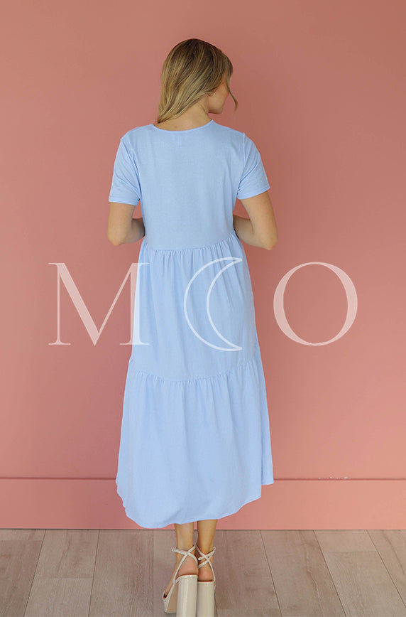 Kelsey Periwinkle Dress - MCO - Maternity Friendly - FINAL SALE