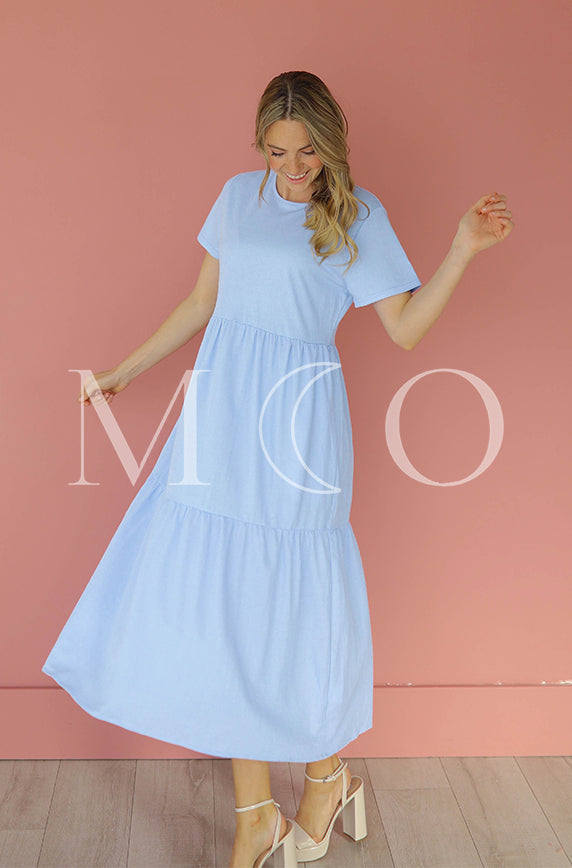 Kelsey Periwinkle Dress - MCO - Maternity Friendly - FINAL SALE