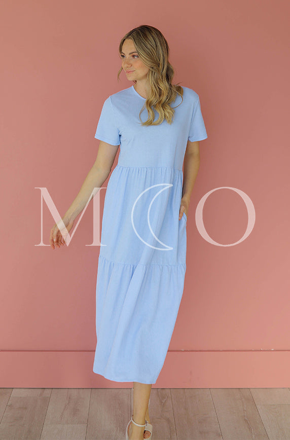 Kelsey Periwinkle Dress - MCO - Maternity Friendly - FINAL SALE
