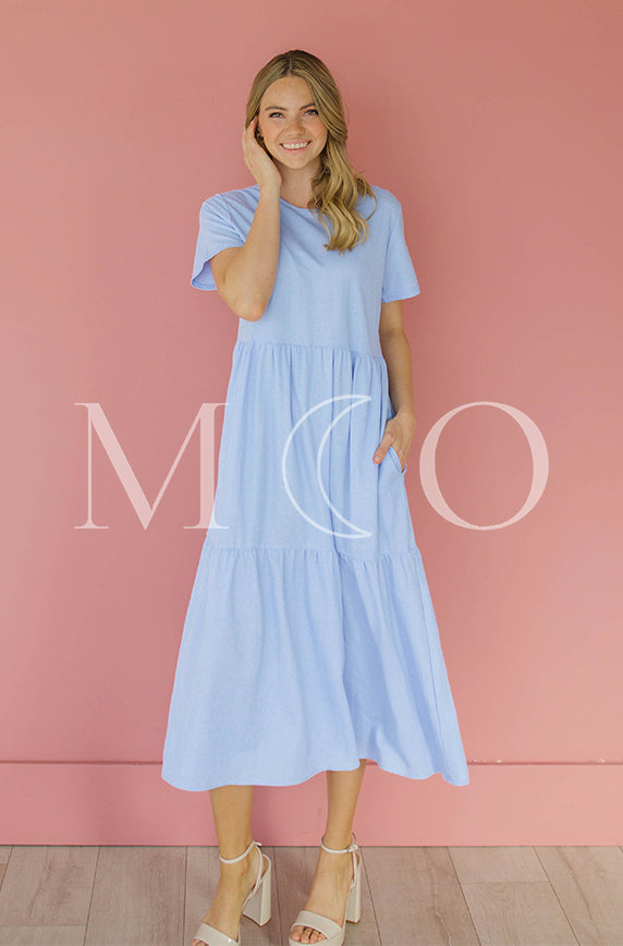 Kelsey Periwinkle Dress - MCO - Maternity Friendly - FINAL SALE