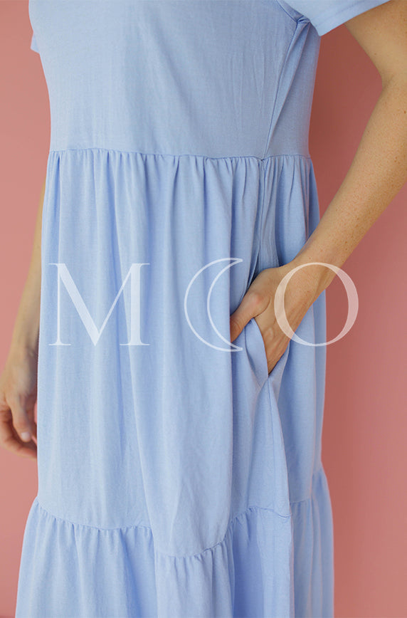 Kelsey Periwinkle Dress - MCO - Maternity Friendly - FINAL SALE