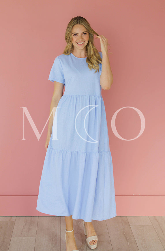 Kelsey Periwinkle Dress - MCO - Maternity Friendly - FINAL SALE