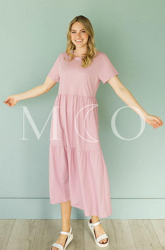 Kelsey Mauve Mist Dress - MCO - Maternity Friendly - FINAL SALE