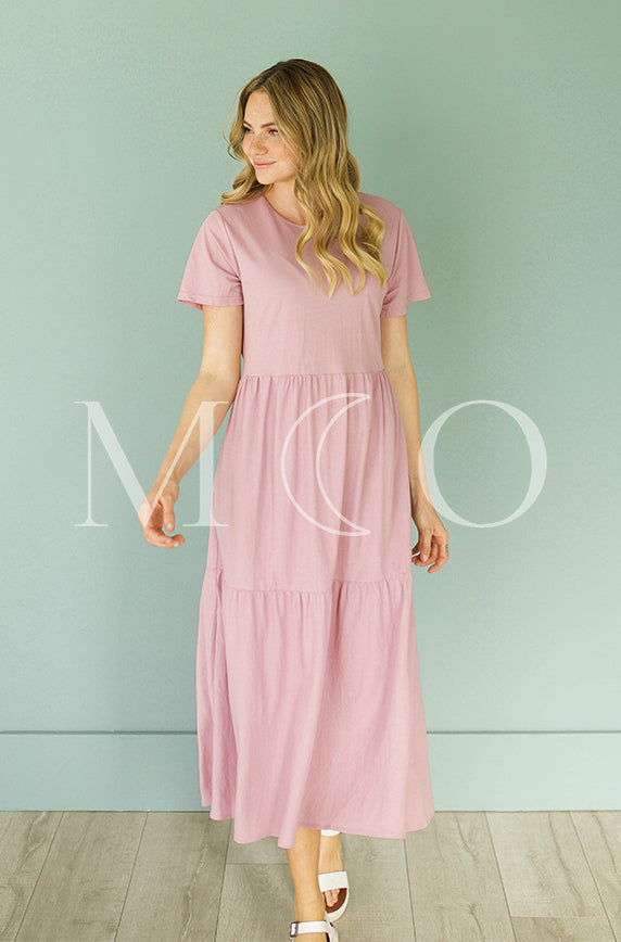 Kelsey Mauve Mist Dress - MCO - Maternity Friendly - FINAL SALE