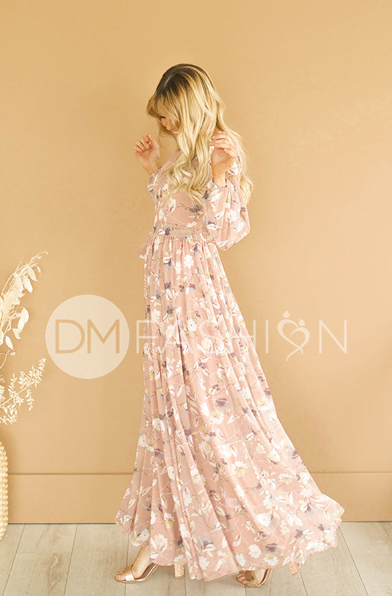 Skye Dusty Rose Floral Maxi - DM Exclusive - Restocked