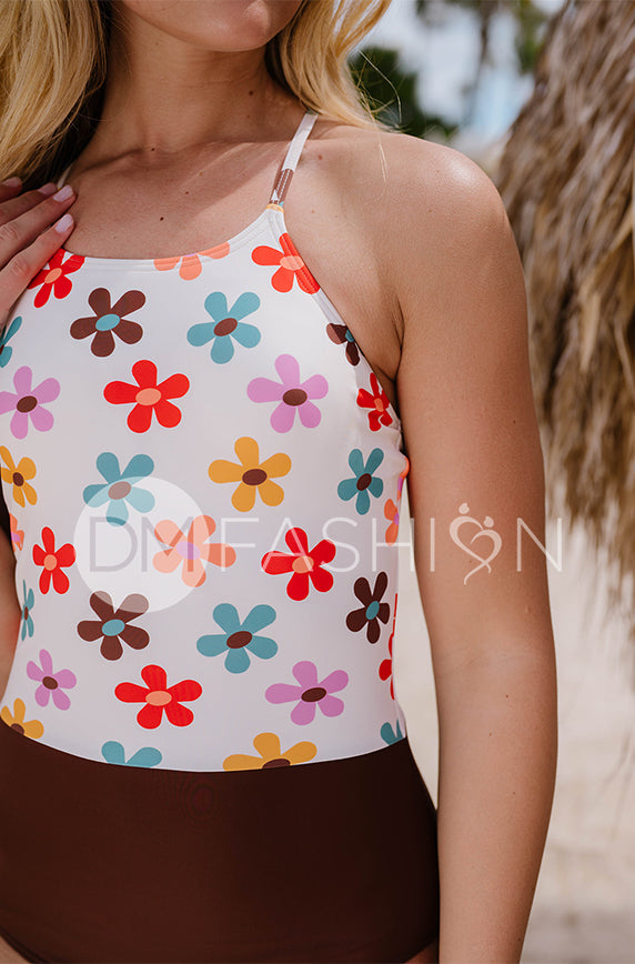 Sailor Back One Piece - Peace N' Love Cream