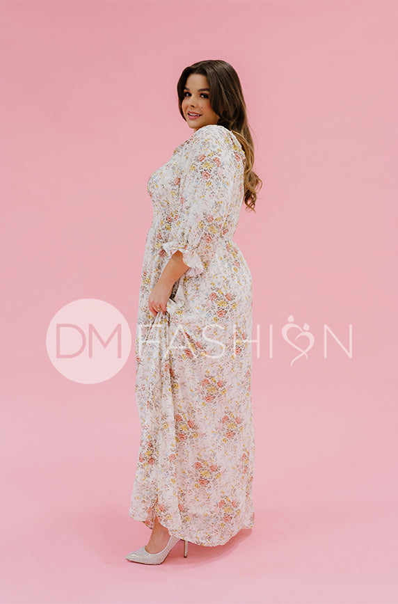 Karina Garden Party Floral Dress - DM Exclusive - Maternity Friendly - FINAL SALE