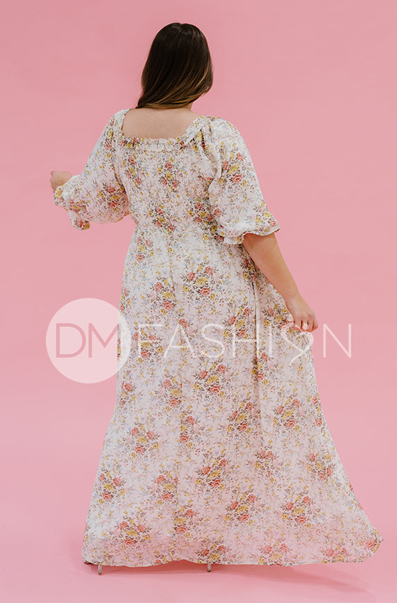 Karina Garden Party Floral Dress - DM Exclusive - Maternity Friendly - FINAL SALE
