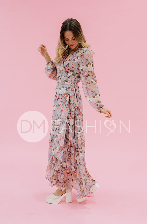Melanee Misty Garden Wrap Dress - DM Exclusive - Maternity Friendly