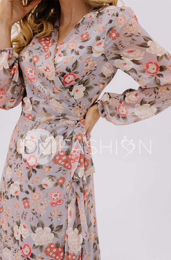 Melanee Misty Garden Wrap Dress - DM Exclusive - Maternity Friendly