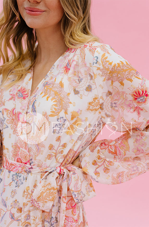 Chanel Cr¨¦me D¨¦cor Floral Maxi - DM Exclusive - Nursing Friendly - Maternity Friendly - FINAL SALE