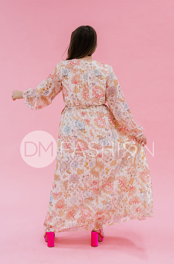 Chanel Cr¨¦me D¨¦cor Floral Maxi - DM Exclusive - Nursing Friendly - Maternity Friendly - FINAL SALE