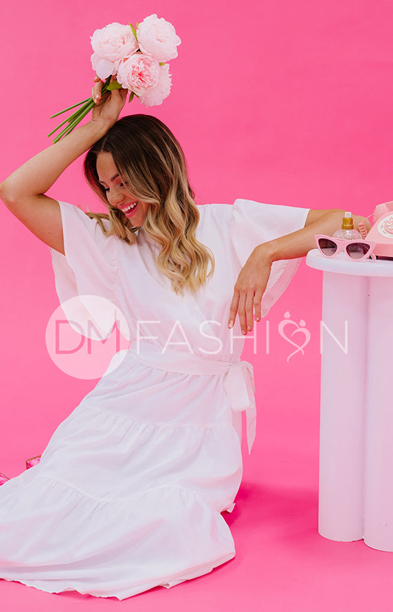 Tessa White Dress - DM Exclusive - Nursing Friendly - Maternity Friendly - FINAL SALE